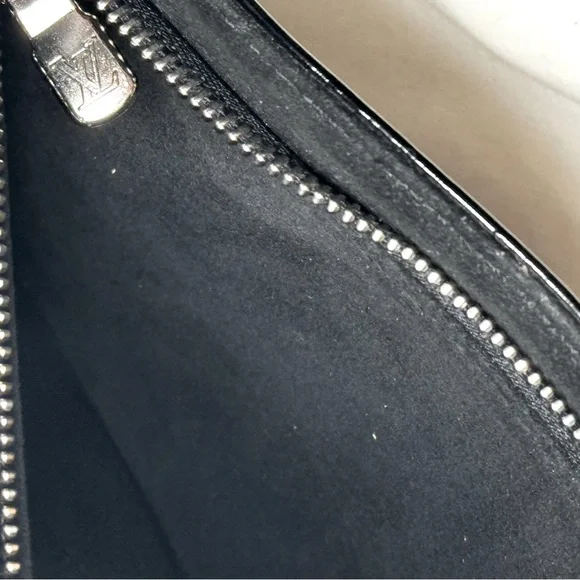 Vintage Louis Vuitton Epi Electric Pochette Lena Patent Leather Black Bag - Picture 2 of 6